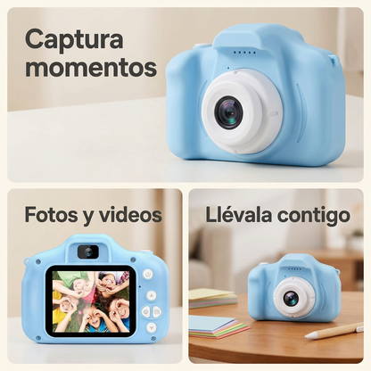 Cámara infantil: fotos, videos y formato para transportar